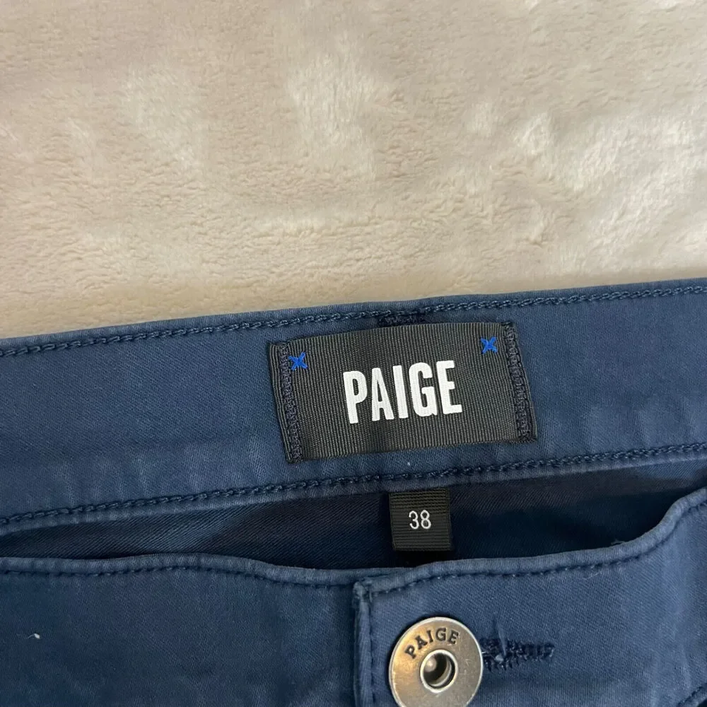 Paige Jeans Mens 38 Blue Lennox‎ Straight Leg Casual Preppy Workwear Office